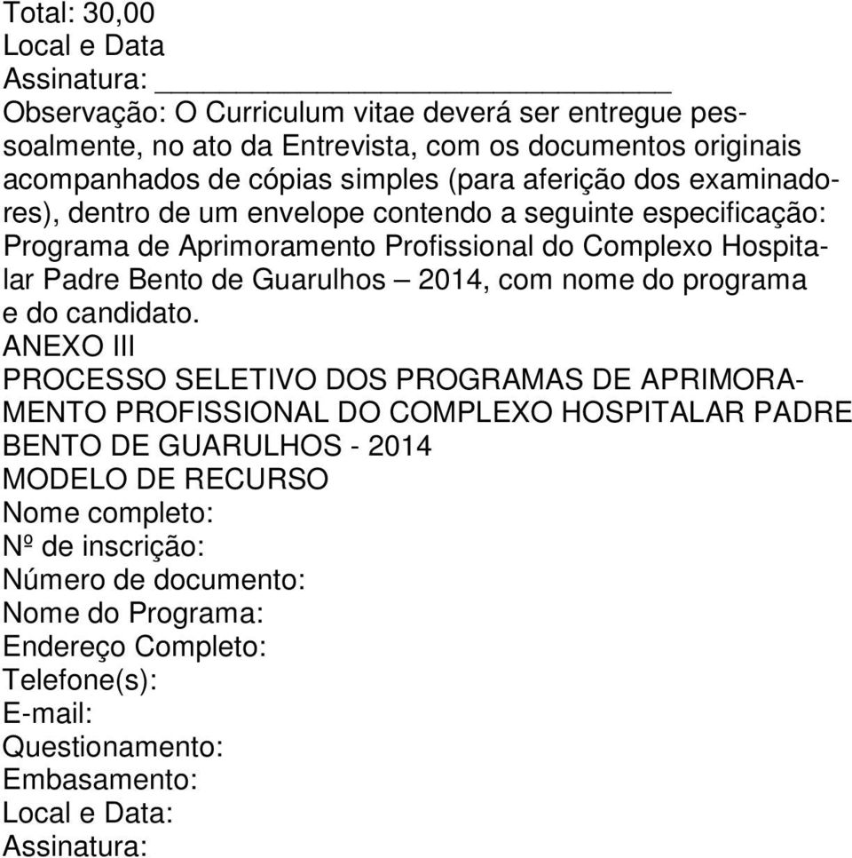 Guarulhos 2014, com nome do programa e do candidato.