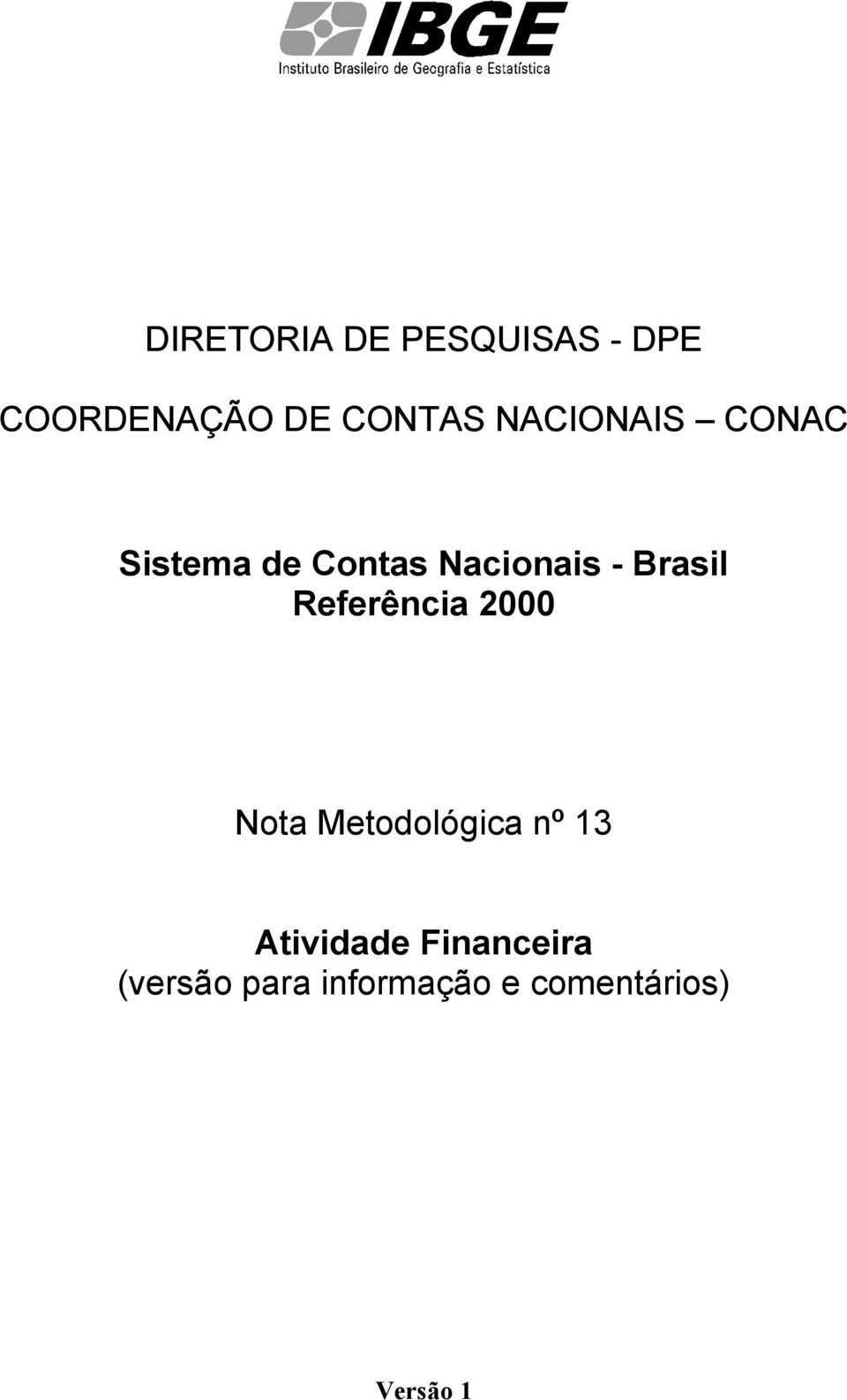 Brasil Rfrência 2000 Nota Mtoológica nº 13