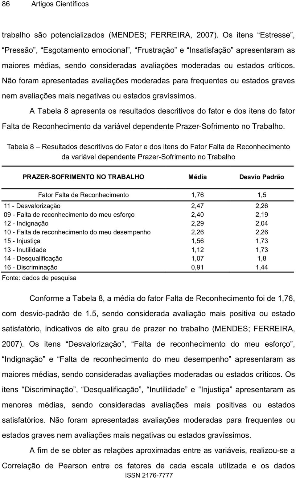 Não foram apresentadas avaliações moderadas para frequentes ou estados graves nem avaliações mais negativas ou estados gravíssimos.