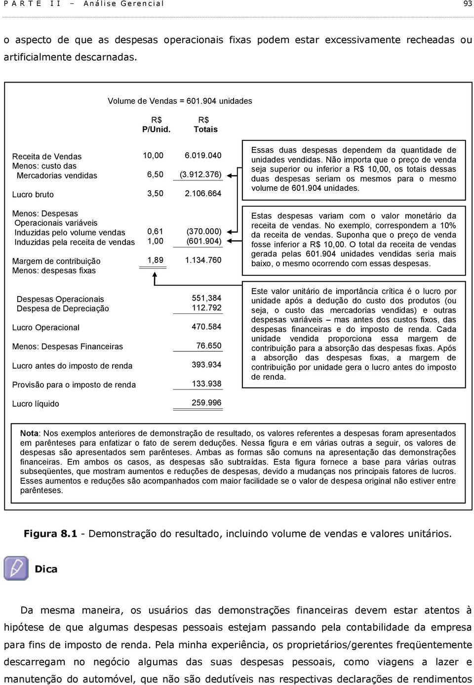 664 Essas duas despesas dependem da quantidade de unidades vendidas.