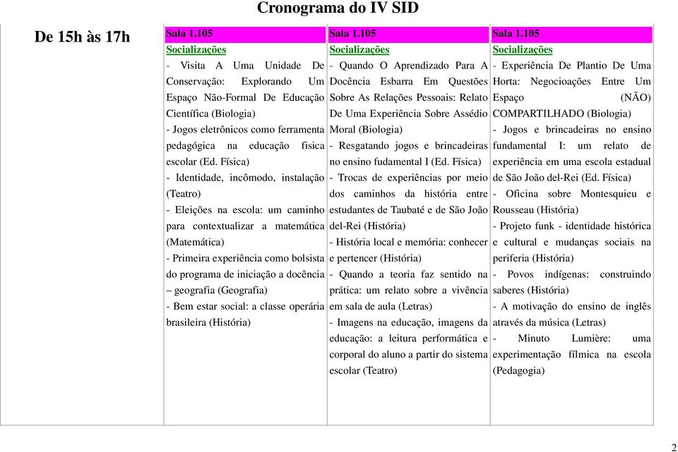 docência geografia (Geografia) - Bem estar social: a classe operária brasileira (História) - Quando O Aprendizado Para A - Experiência De Plantio De Uma Docência Esbarra Em Questões Horta: