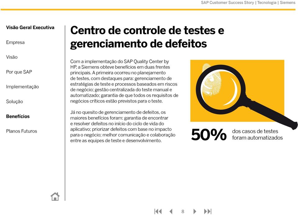 garantia de que todos os requisitos de negócios críticos estão previstos para o teste.