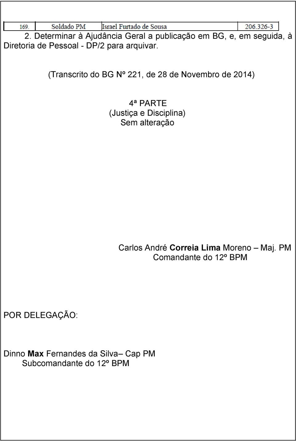 4ª PARTE (Justiça e Disciplina) Sem alteração Carlos André Correia Lima