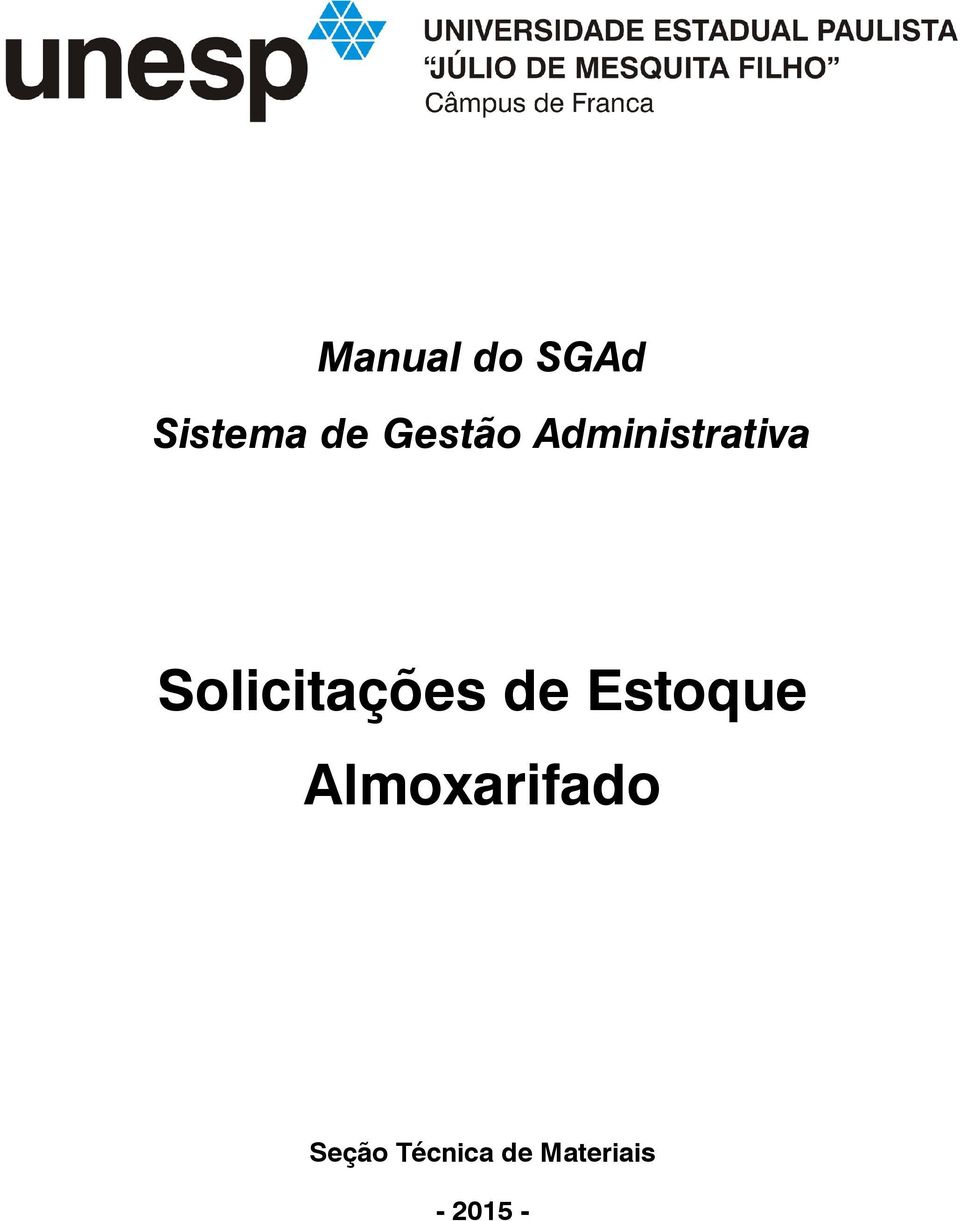 Solicitações de Estoque