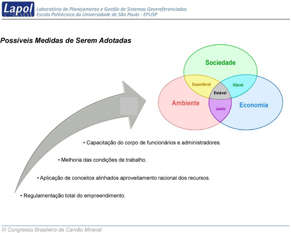 Melhoria das condições de trabalho.