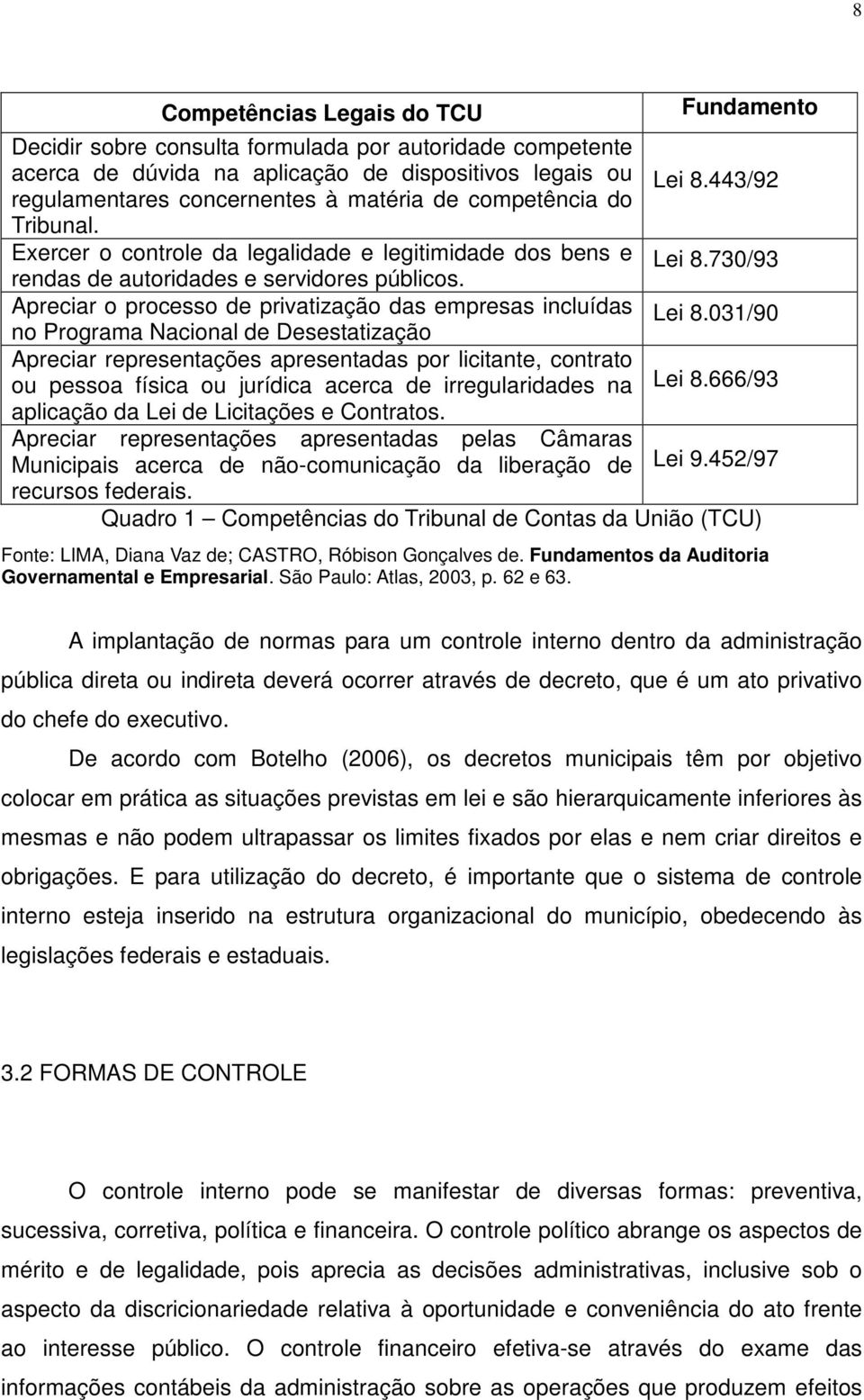 Apreciar o processo de privatização das empresas incluídas Lei 8.