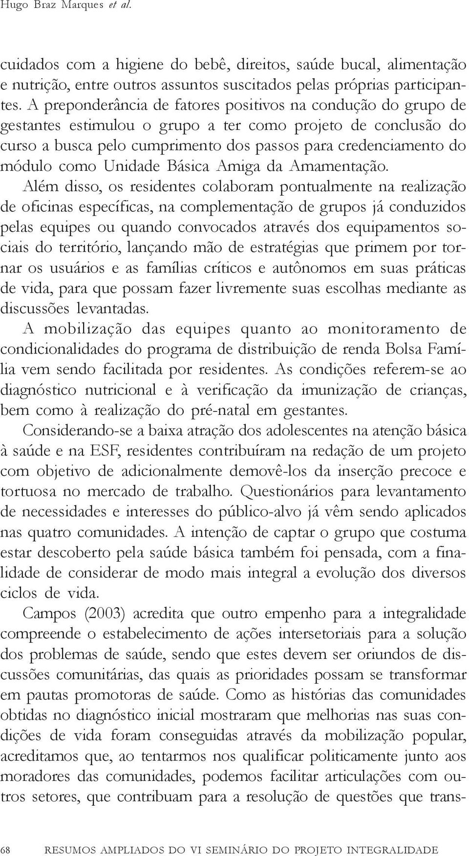 como Unidade Básica Amiga da Amamentação.