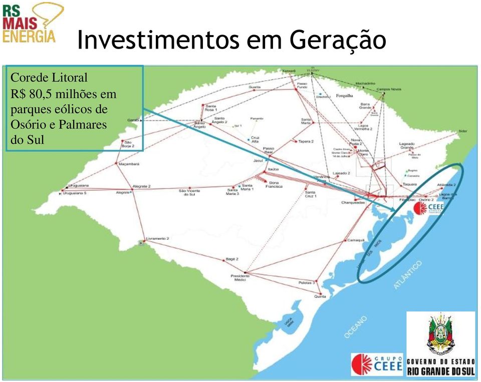 milhões em parques eólicos