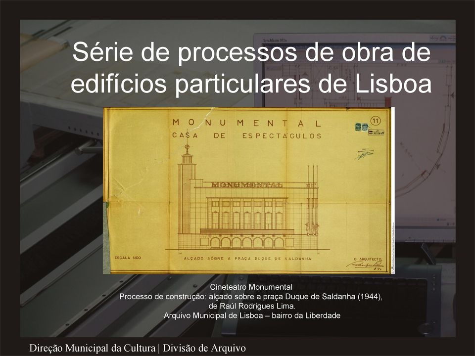 alçado sobre a praça Duque de Saldanha (1944), de Raúl