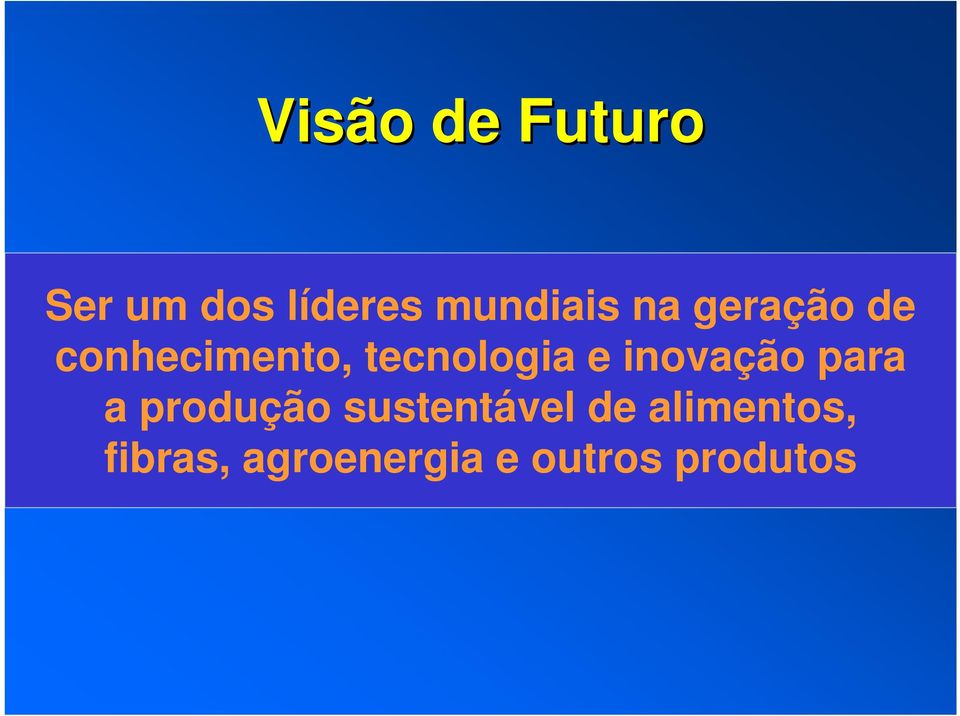 inovação para a produção sustentável de