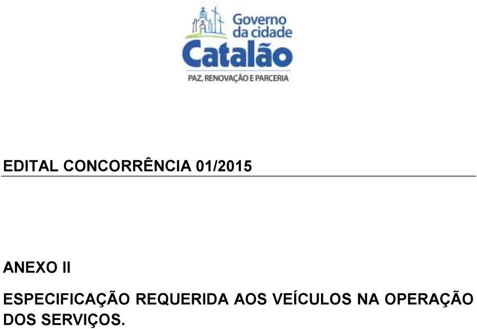 ESPECIFICAÇÃO REQUERIDA