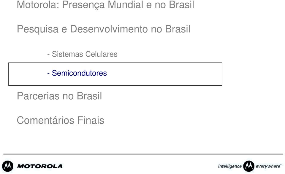 Brasil - Sistemas Celulares -