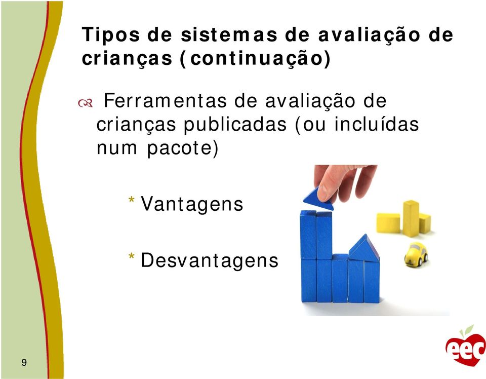 avaliação de crianças publicadas (ou