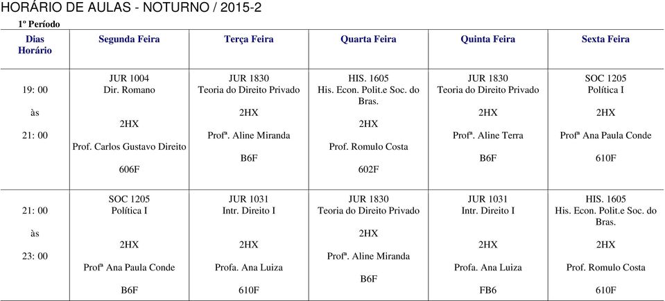 Aline Terra B6F SOC 1205 Política I Profª Ana Paula Conde SOC 1205 Política I Profª Ana Paula Conde B6F JUR 1031 Intr. Direito I Profa.