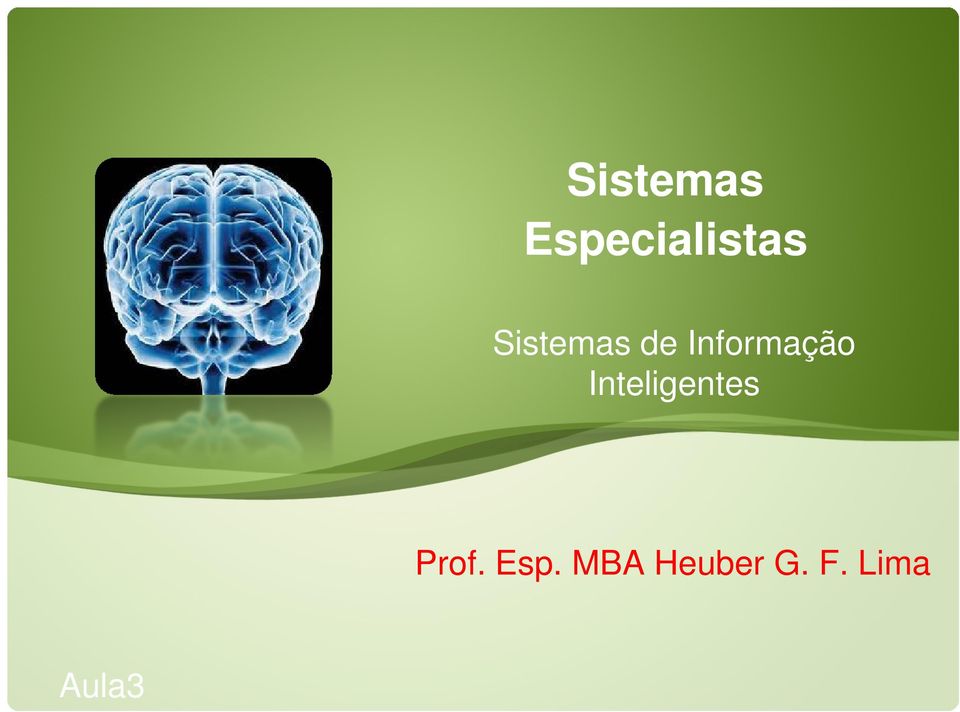 Inteligentes Prof. Esp.