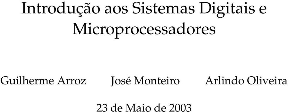 Microprocessadores Guilherme