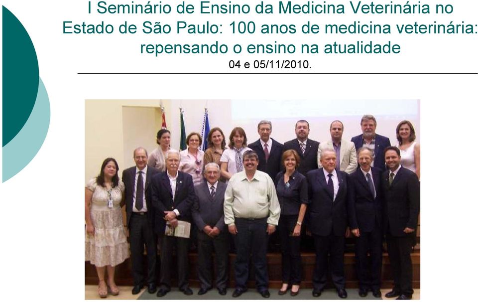 100 anos de medicina veterinária: