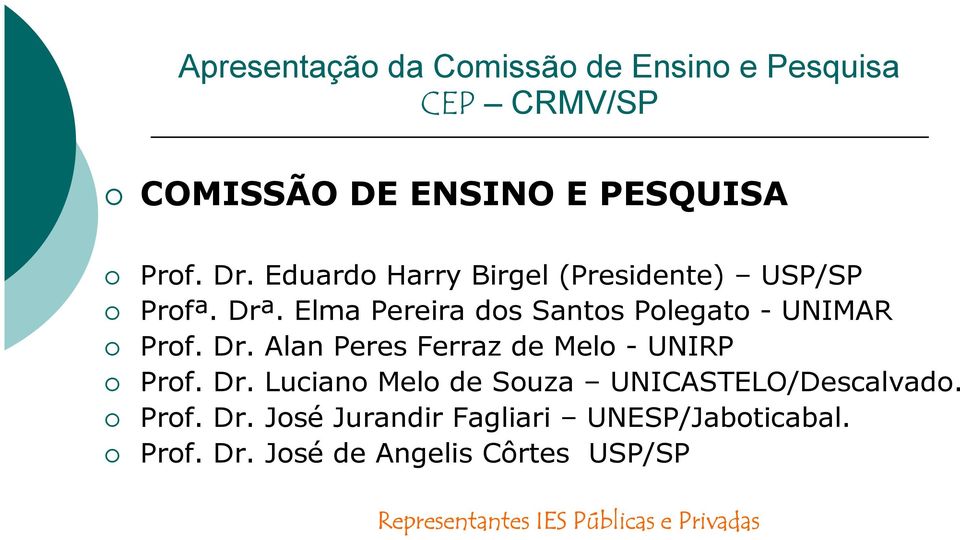 Dr. Luciano Melo de Souza UNICASTELO/Descalvado. Prof. Dr.