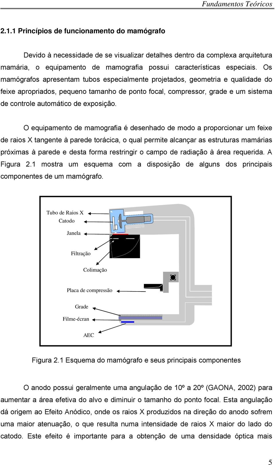 Os mamógrafos apresentam tubos especialmente projetados, geometria e qualidade do feixe apropriados, pequeno tamanho de ponto focal, compressor, grade e um sistema de controle automático de exposição.