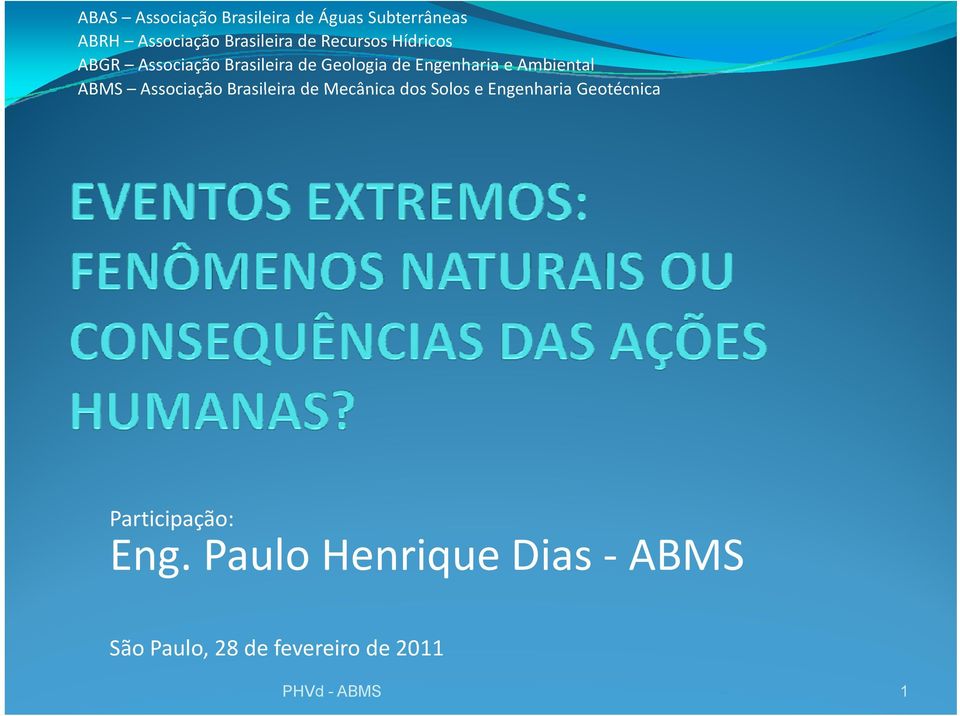 Ambiental ABMS Associação Brasileira de Mecânica dos Solos e Engenharia