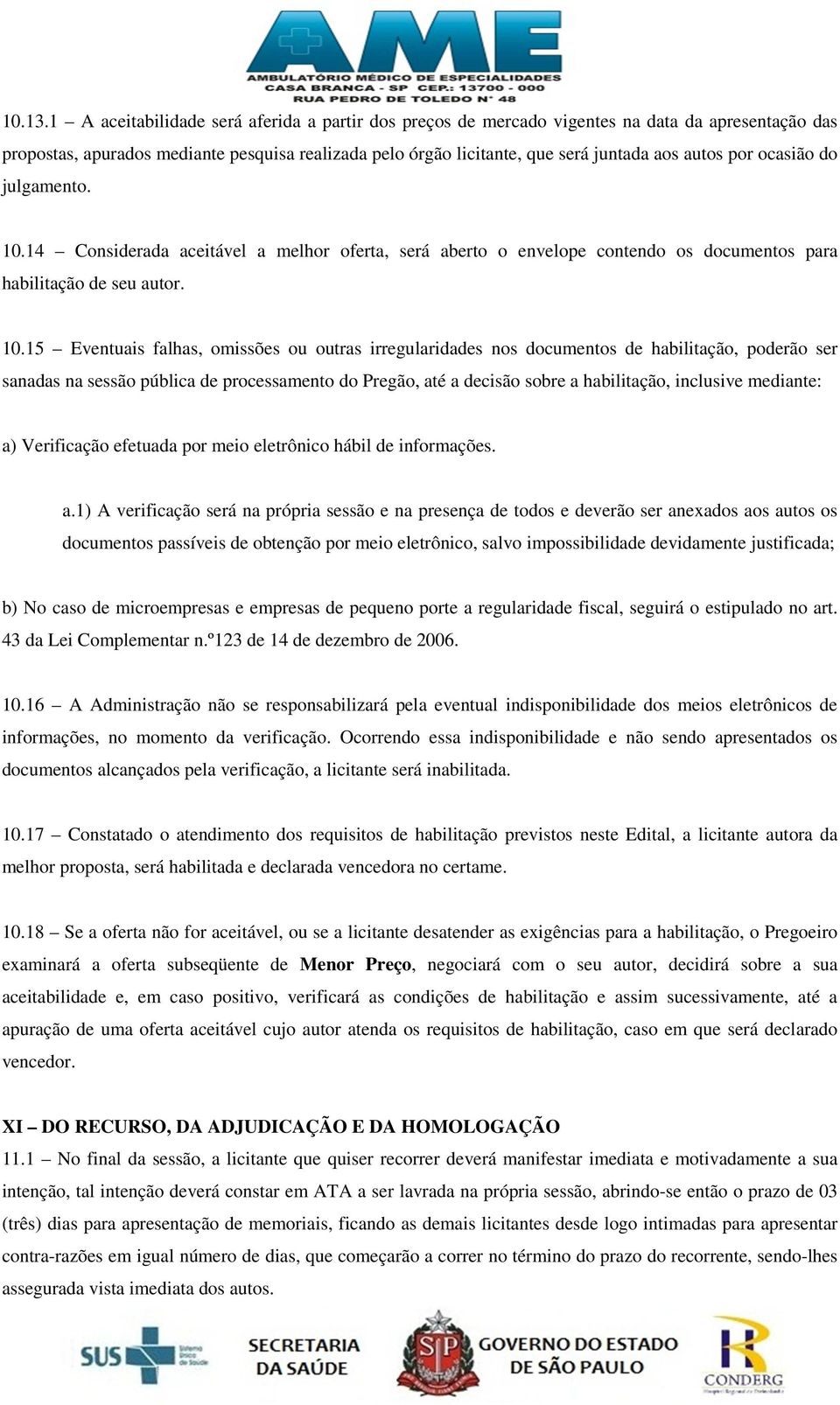 por ocasião do julgamento. 10.