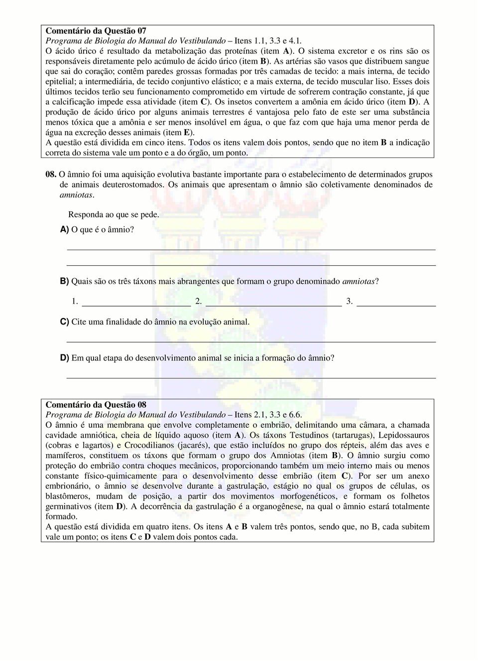 As artérias são vasos que distribuem sangue que sai do coração; contêm paredes grossas formadas por três camadas de tecido: a mais interna, de tecido epitelial; a intermediária, de tecido conjuntivo