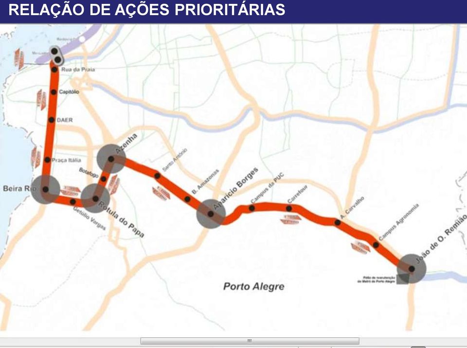 de aproximadamente 15,3 km, em vias subterrânea e elevada.