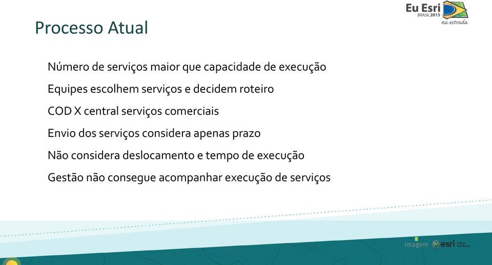 comerciais Envio dos serviços considera apenas prazo Não considera