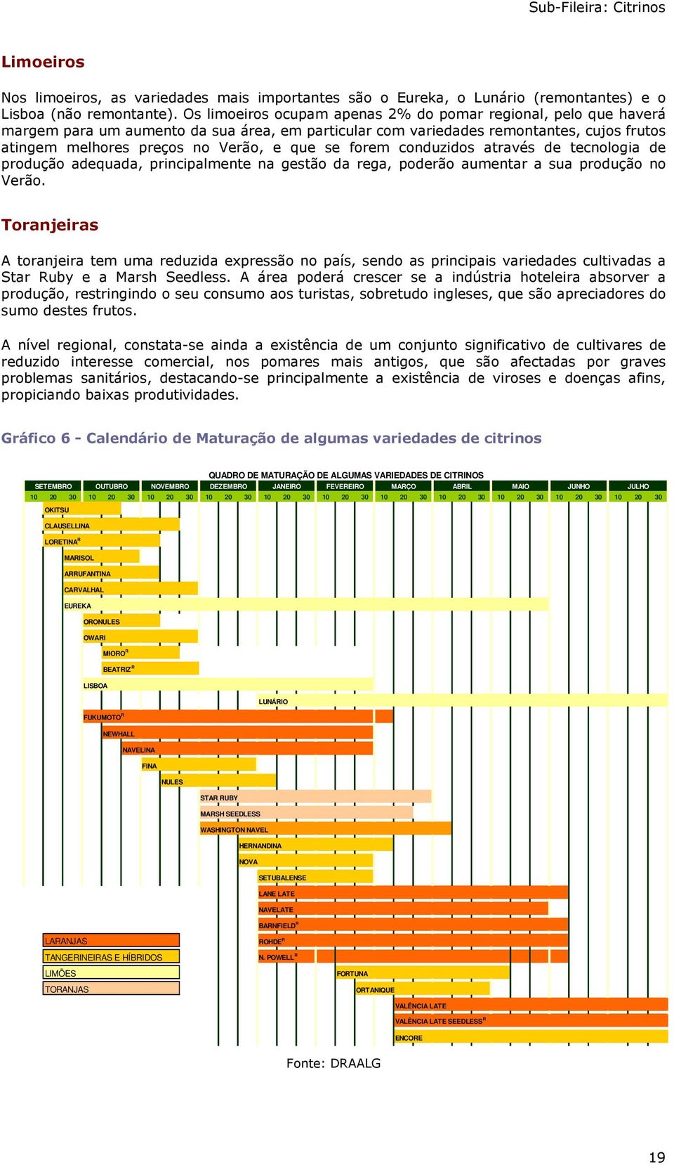 forem conduzidos através de tecnologia de produção adequada, principalmente na gestão da rega, poderão aumentar a sua produção no Verão.