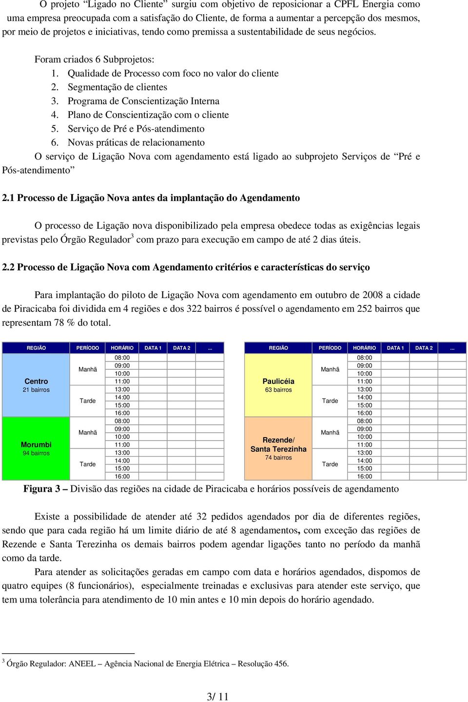 Programa de Conscientização Interna 4. Plano de Conscientização com o cliente 5. Serviço de Pré e Pós-atendimento 6.