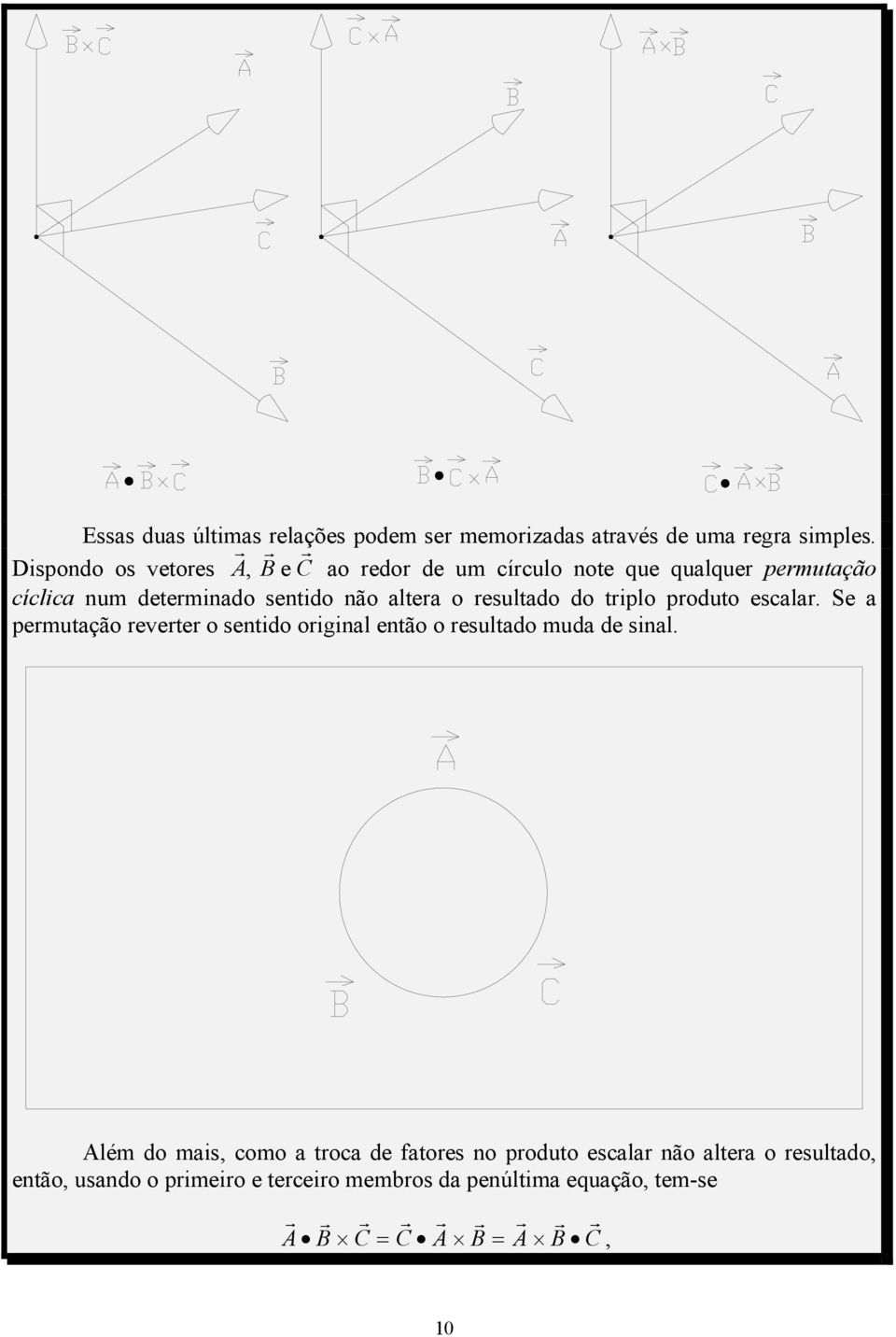 pemutação evete o sentido oiginal então o esultado muda de sinal Além do mais, como a toca de fatoes no poduto