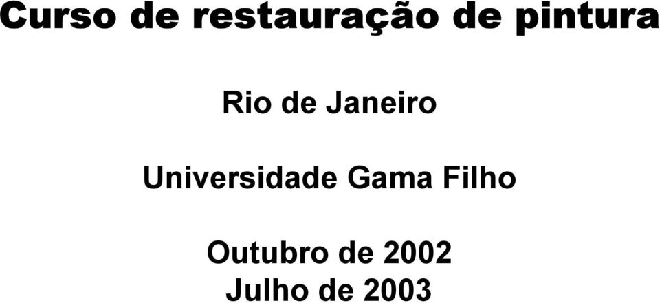 Universidade Gama Filho