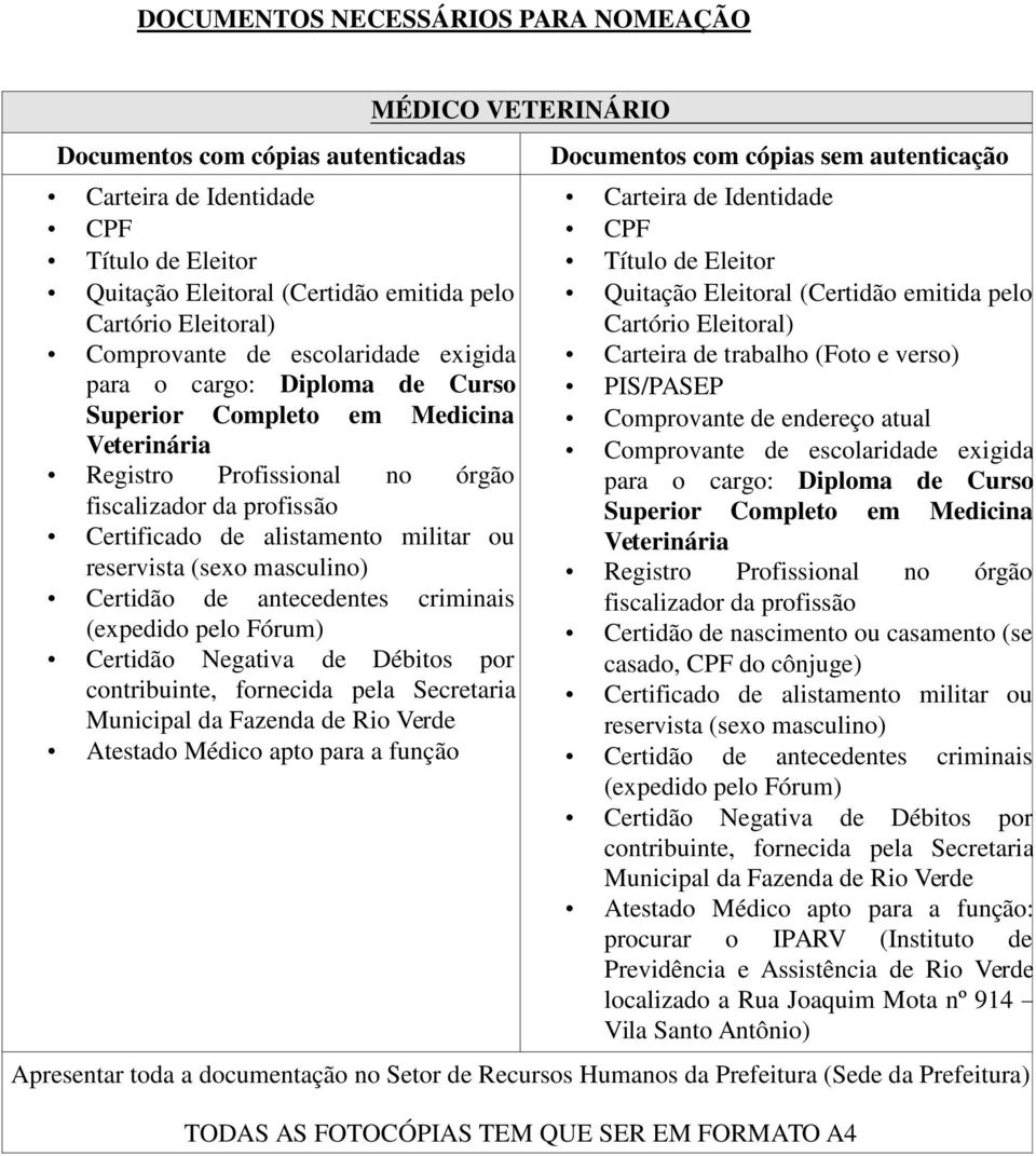 MÉDICO VETERINÁRIO