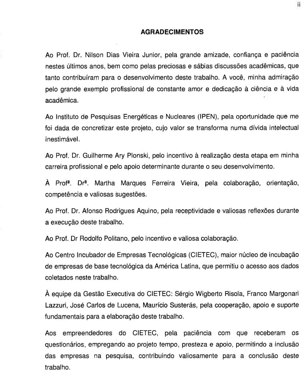 trabalho. A você, minha admiração pelo grande exemplo profissional de constante amor e dedicação à ciência e à vida acadêmica.