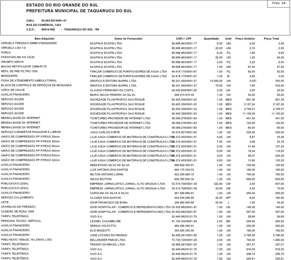 MENSALIDADE DA INTERNET MENSALIDADE DA INTERNET SERVIÇO CONSERTAR RADIADOR E LIMPAR UNIÃO DE COMPRESSÃO PP P/PEAD 25mm UNIÃO DE COMPRESSÃO PP P/PEAD 20mm UNIÃO DE COMPRESSÃO PP P/PEAD 50mm UNIÃO DE