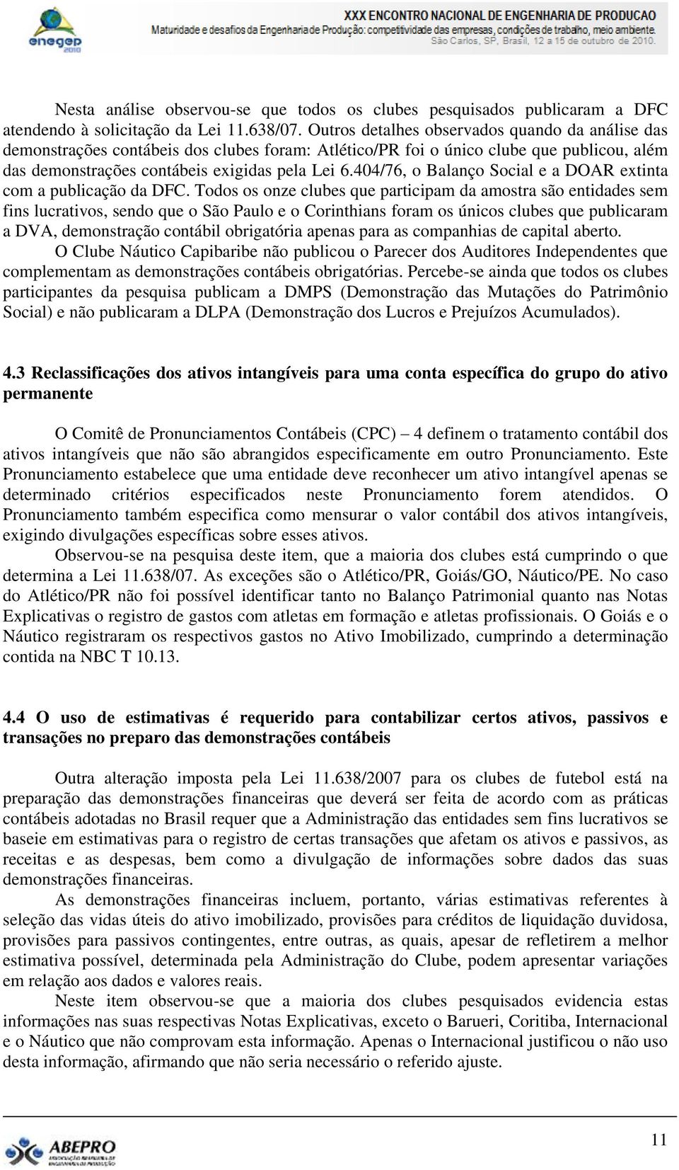 404/76, o Balanço Social e a DOAR extinta com a publicação da DFC.