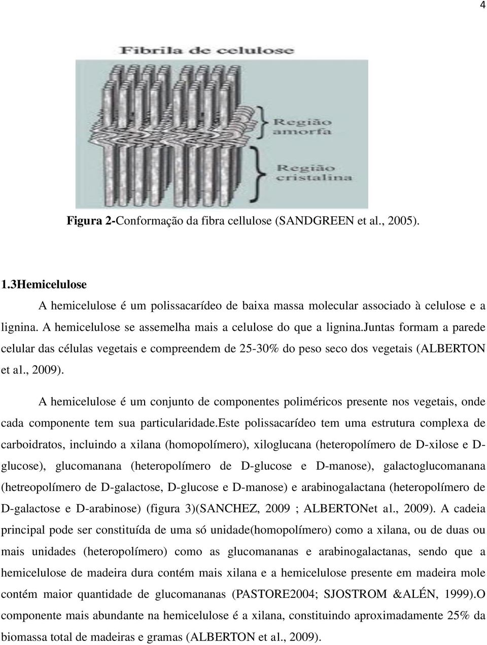 A hemicelulose é um conjunto de componentes poliméricos presente nos vegetais, onde cada componente tem sua particularidade.