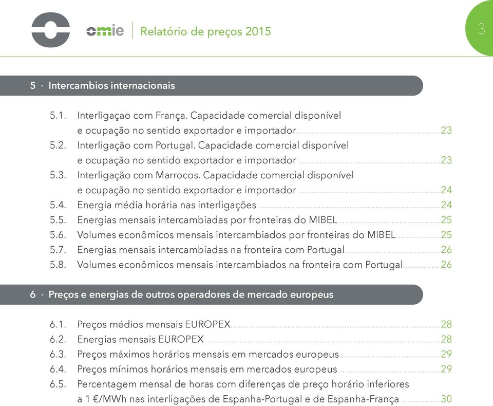 4. Energia média horária nas interligações... 24 5.5. Energias mensais intercambiadas por fronteiras do MIBEL... 25 5.6. Volumes econômicos mensais intercambiados por fronteiras do MIBEL... 25 5.7.