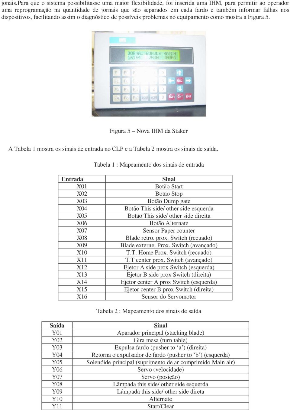 falhas nos dispositivos, facilitando assim o diagnóstico de possíveis problemas no equipamento como mostra a Figura 5.