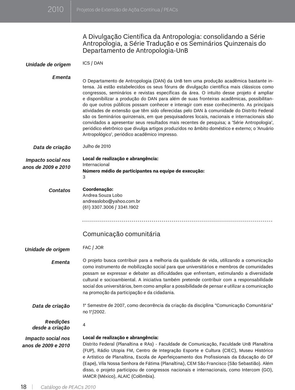 Já estão estabelecidos os seus fóruns de divulgação científica mais clássicos como congressos, seminários e revistas específicas da área.