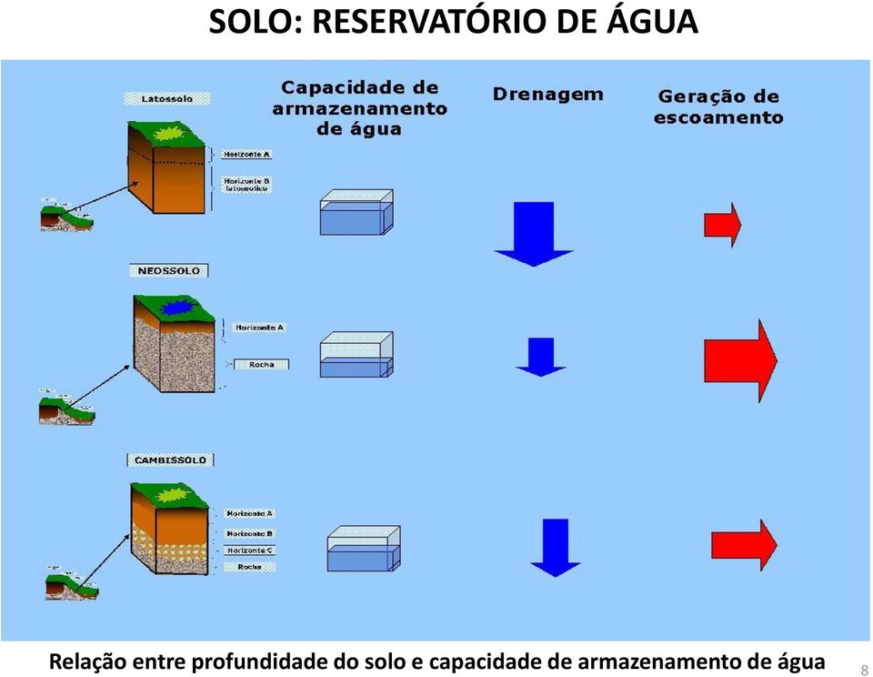 profundidade do solo e