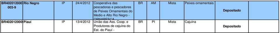 Alto Rio Negro - ORNAPESCA União das Ass. Coop.