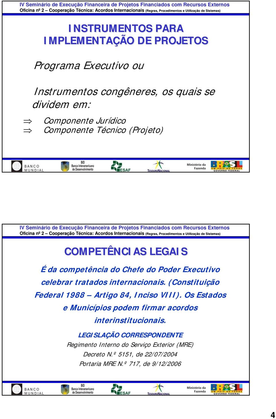 internacionais. (Constituição Federal 1988 Artigo 84, Inciso VIII).