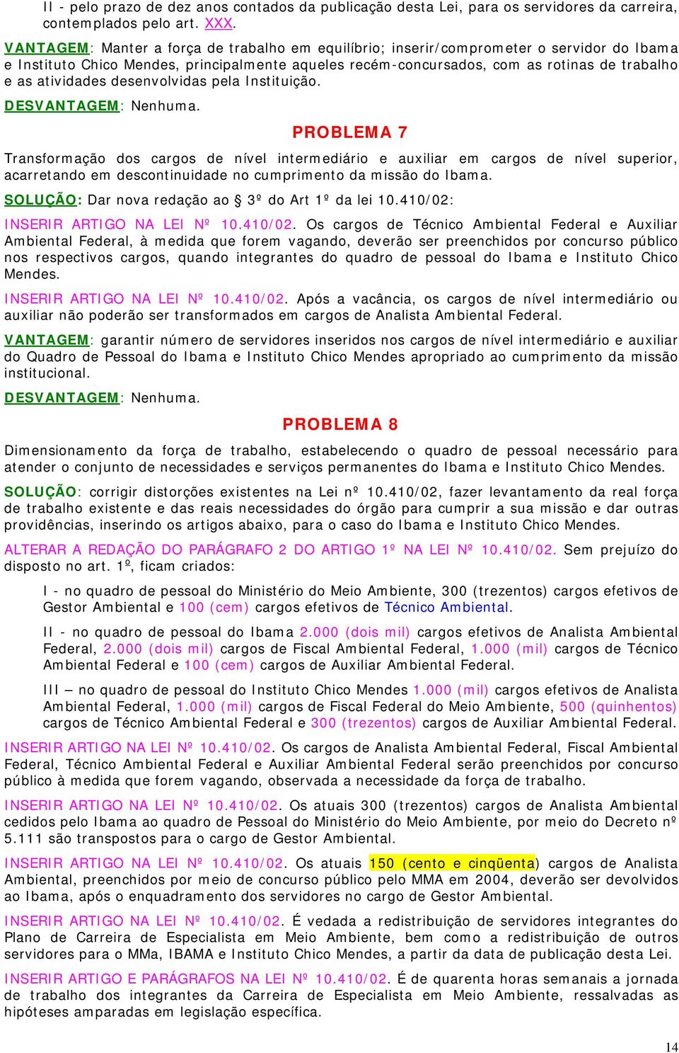 atividades desenvolvidas pela Instituição. DESVANTAGEM: Nenhuma.