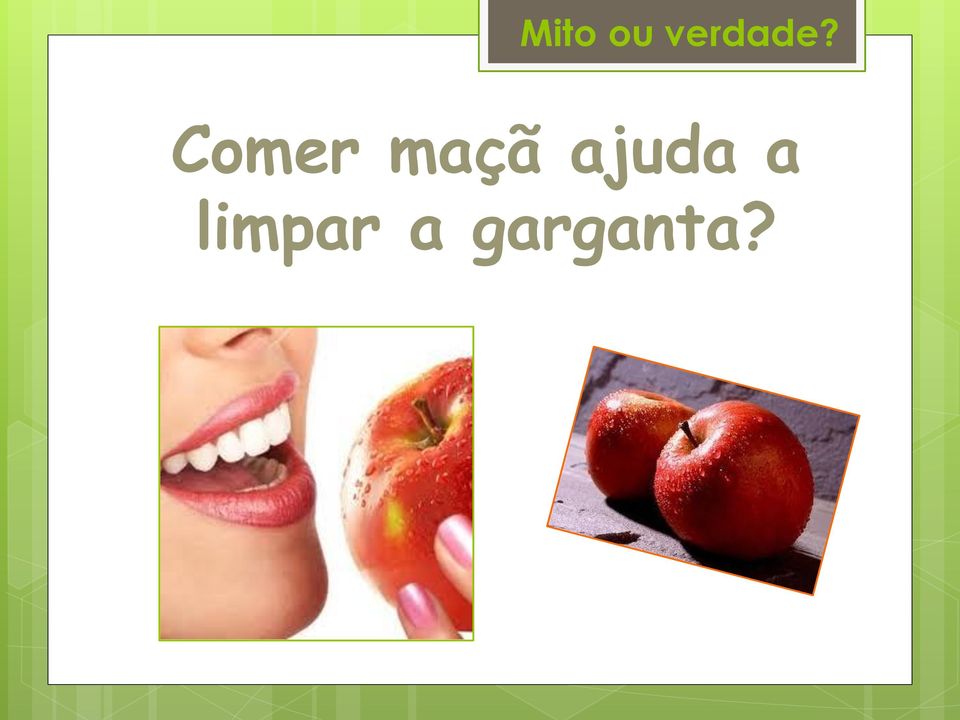 Comer maçã