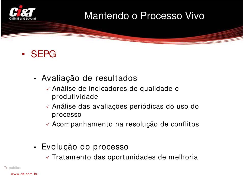 periódicas do uso do processo Acompanhamento na resolução de