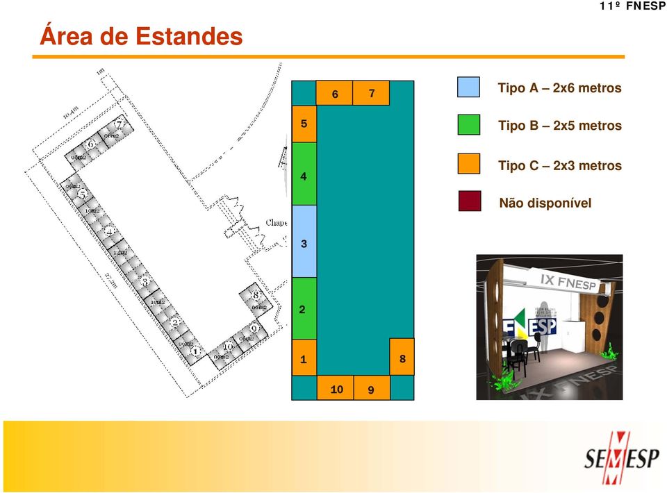 metros 4 Tipo C 2x3 metros