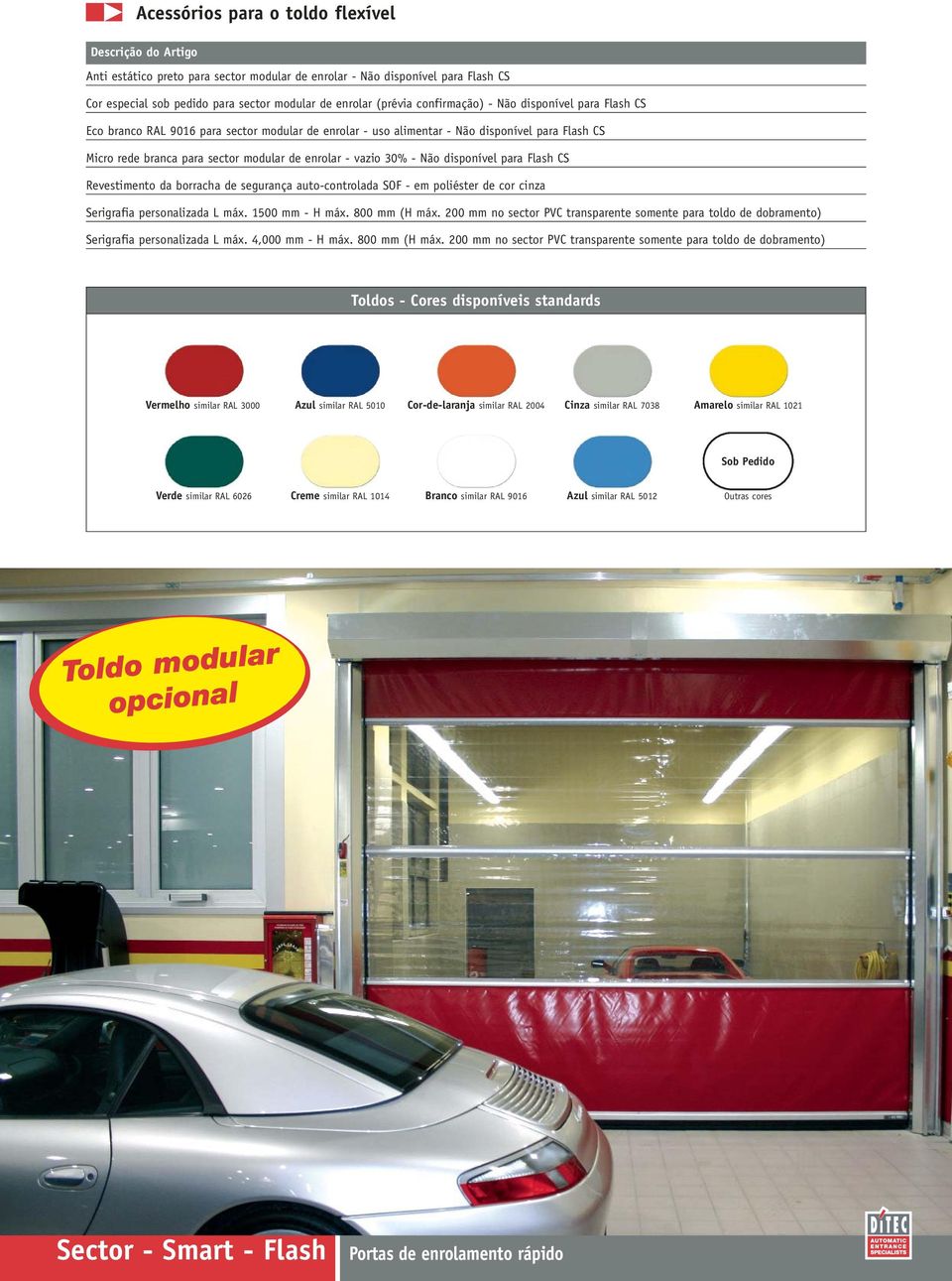 30% - Não disponível para Flash CS Revestimento da borracha de segurança auto-controlada SOF - em poliéster de cor cinza Serigrafia personalizada L 1500 mm - H 800 mm (H 200 mm no sector PVC