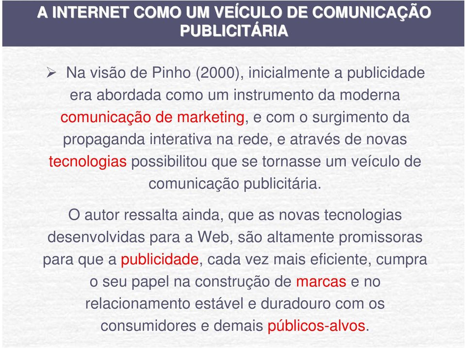 de comunicação publicitária.