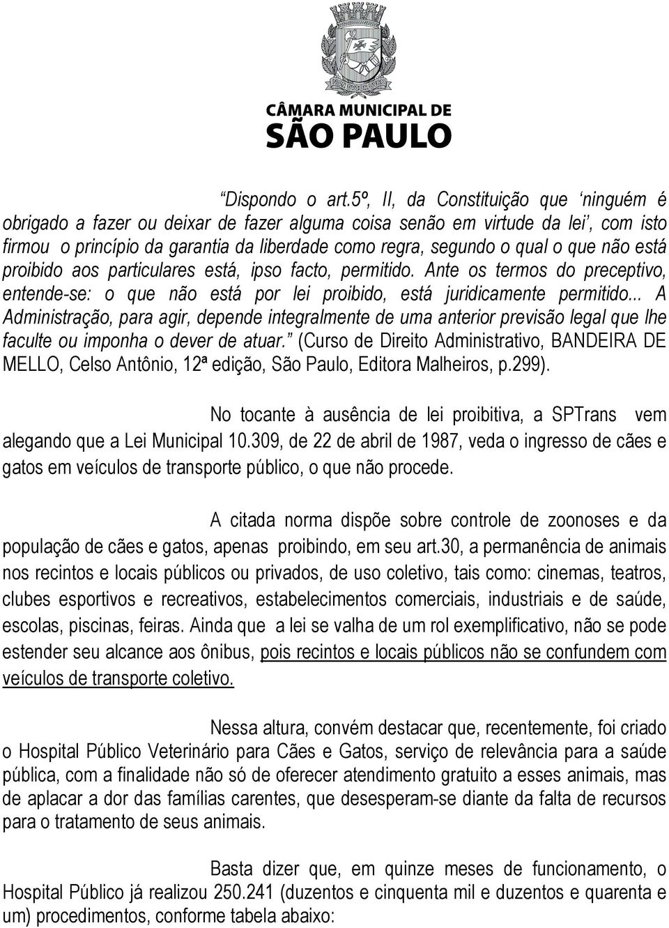 não está proibido aos particulares está, ipso facto, permitido. Ante os termos do preceptivo, entende-se: o que não está por lei proibido, está juridicamente permitido.